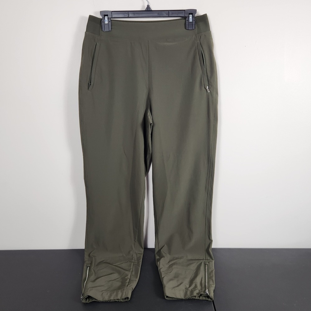 Athleta Jogger Pants Olive Green Size 6 Tall Hiking Gorpcore 3508
